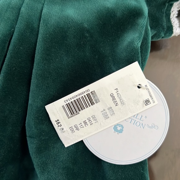 Edgehill Collection Velvet Dress With Lace - Picture 9 of 9